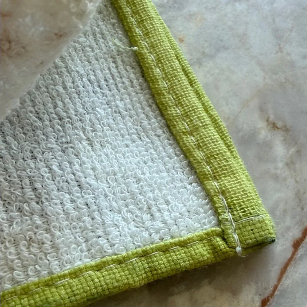 Pile & Gauze Shiba Inu Onigiri Mini Handkerchief Towel Green 20x20cm NEW
